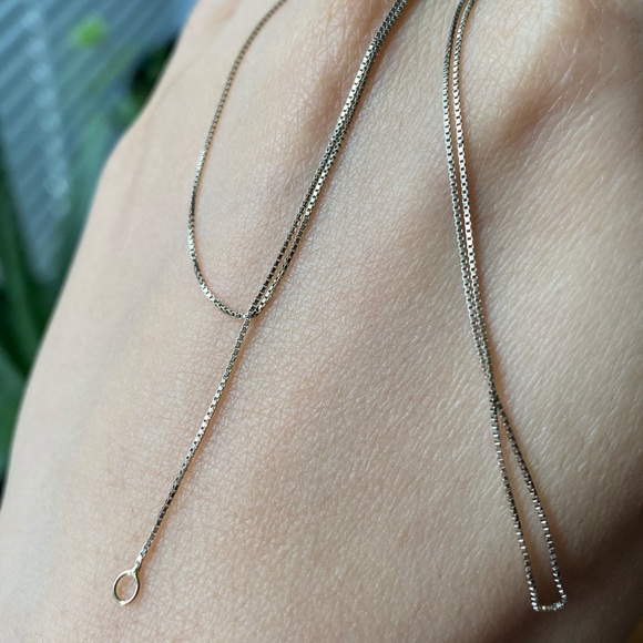 14k white gold box chain - Picture 5 of 6